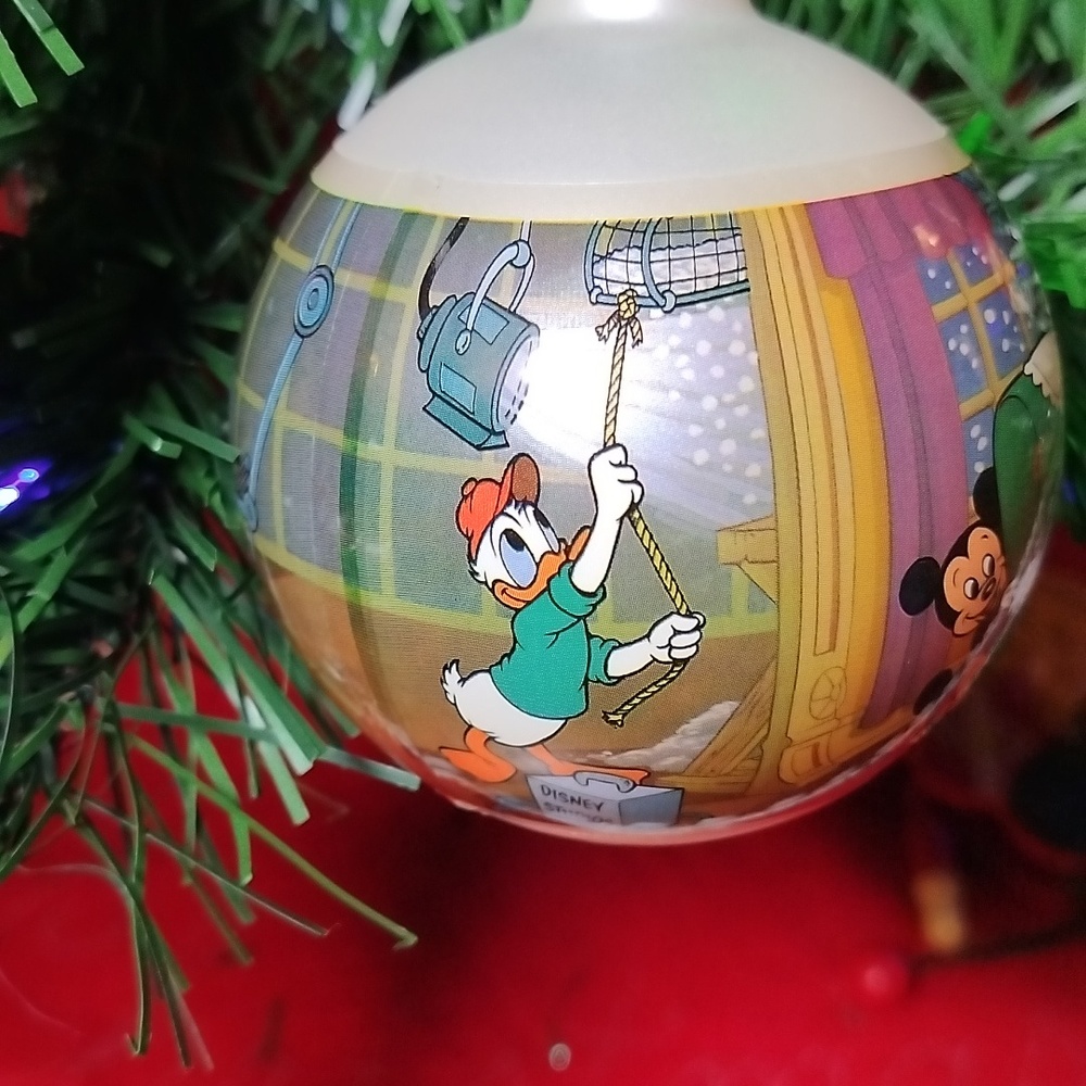 Disney Vintage Christmas 1990 Ball Ornament - Picture 5 of 9